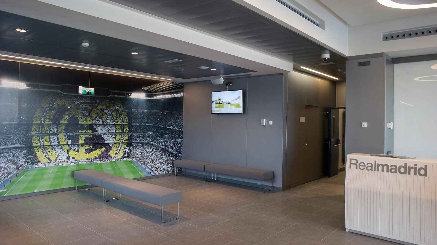 Interior de las instalaciones en la Ciudad Deportiva del Real Madrid.
