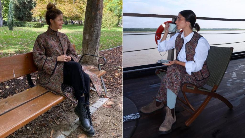 Manuela Velasco y María García de Jaime, en un montaje de JALEOS.