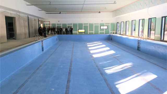 La nueva piscina climatizada de El Casar durante su inauguración en abril.
