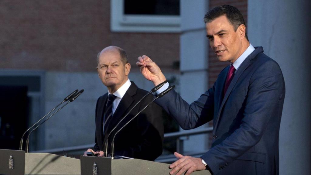 Pedro Sánchez y Olaf Scholz en un encuentro que tuvieron en enero de 2022.