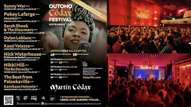 Outono Códax en Santiago: conciertos internacionales, presentaciones de libros, catas de vino y mucho más