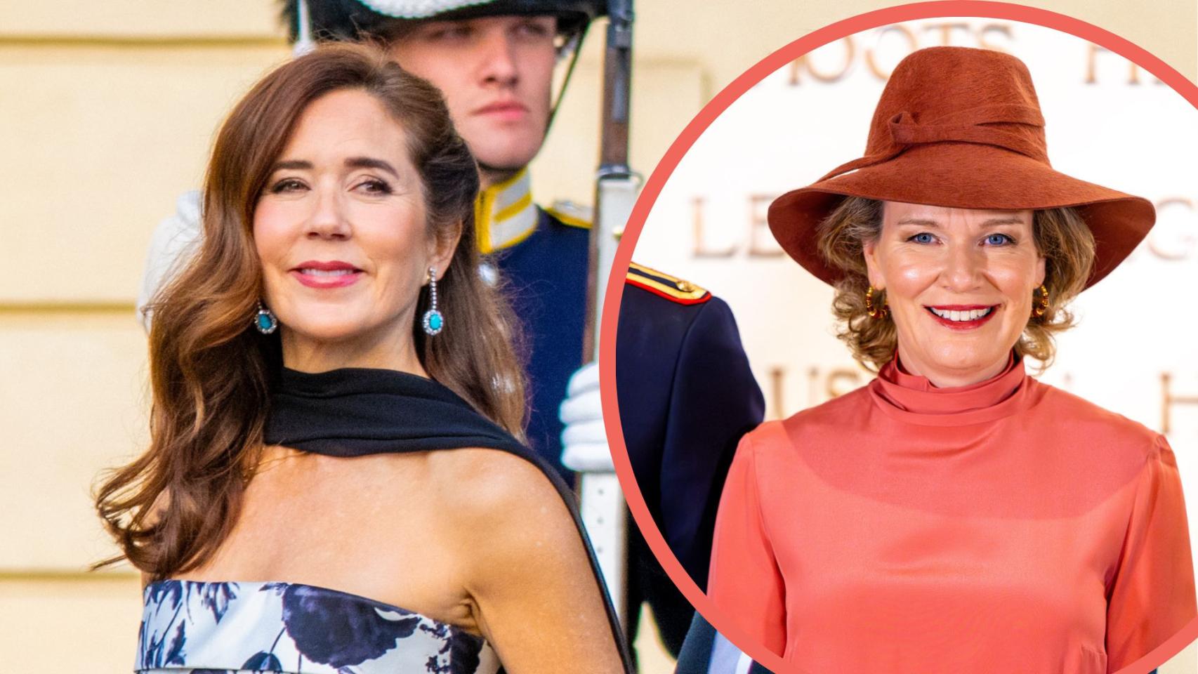 Un montaje de Magas de Mary de Dinamarca y Matilde de Bélgica