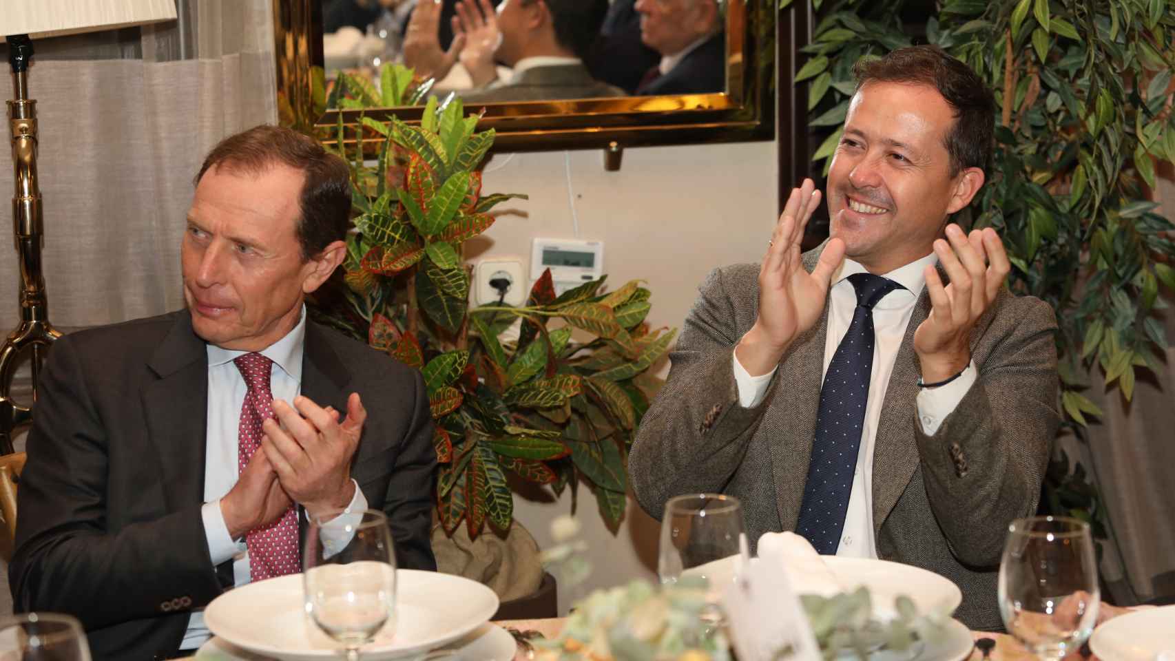 Emilio Butragueño y Carlos Velázquez, este viernes en Toledo.
