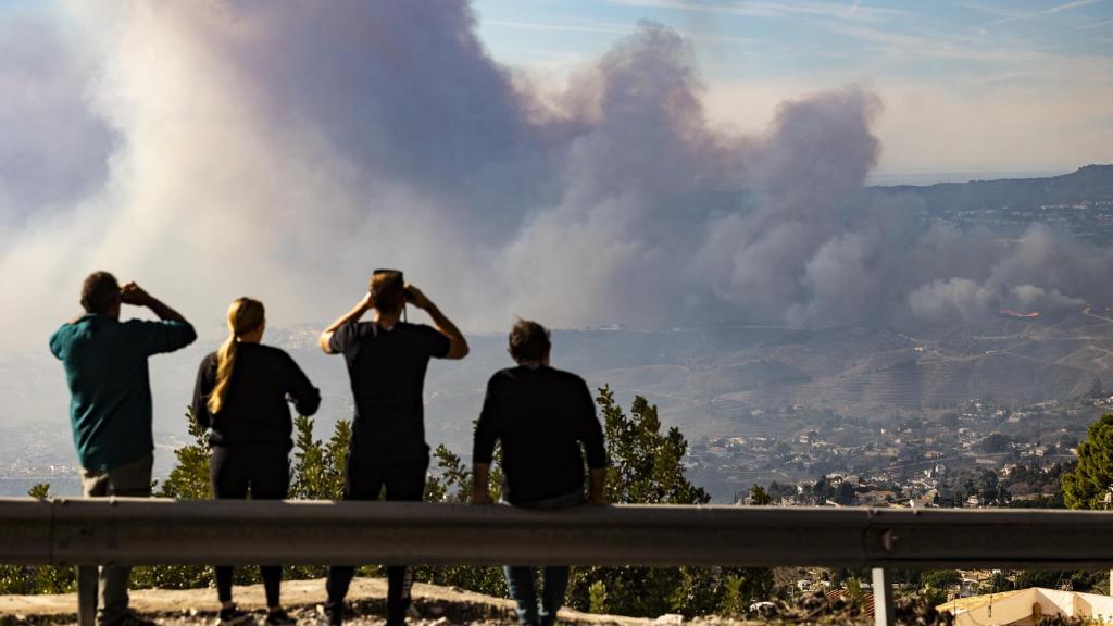 Una imagen del incendio.