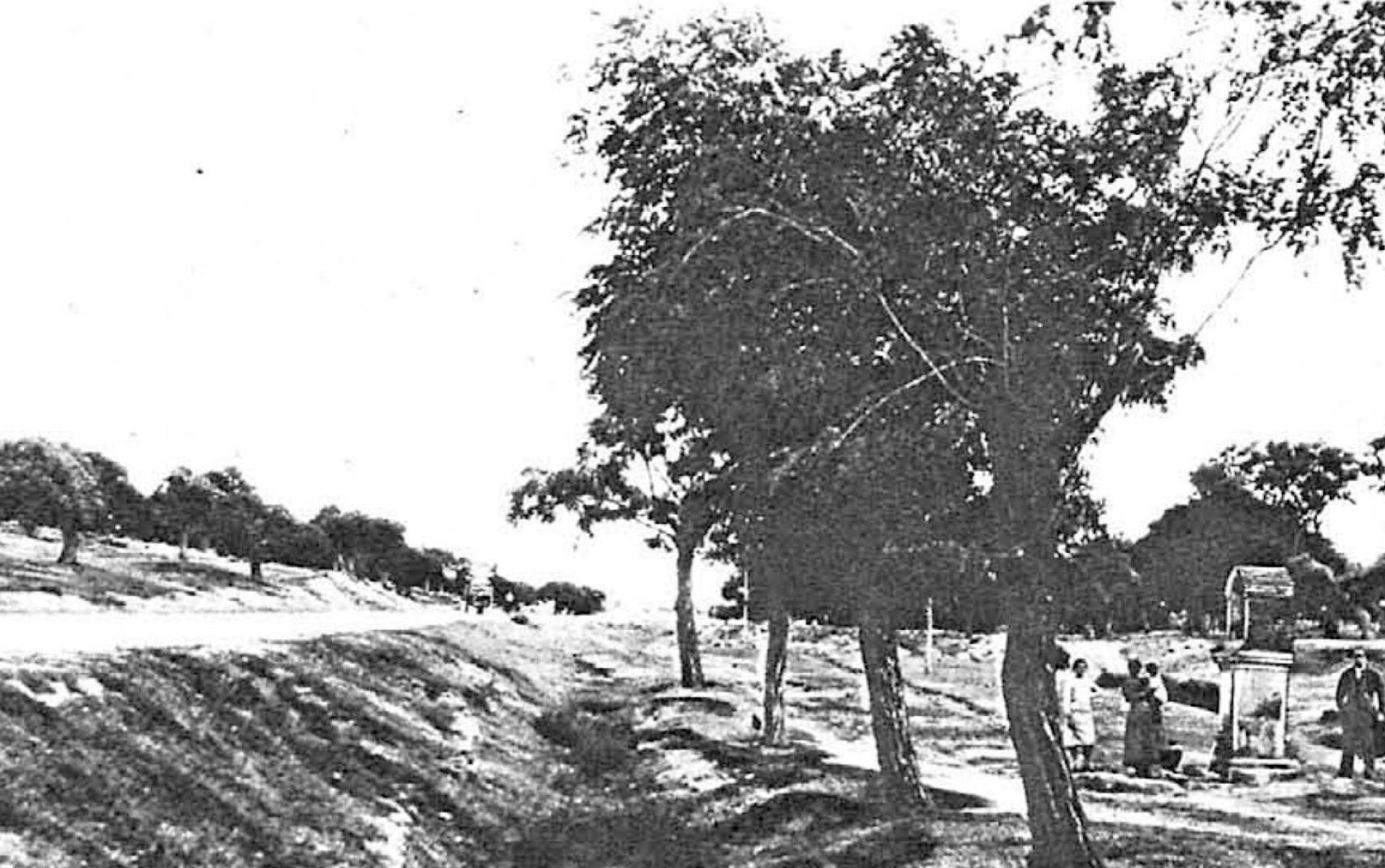 Fuente de Santa Teresa, muy probable de Ansede aparecida en La Estampa el 16-10-1928