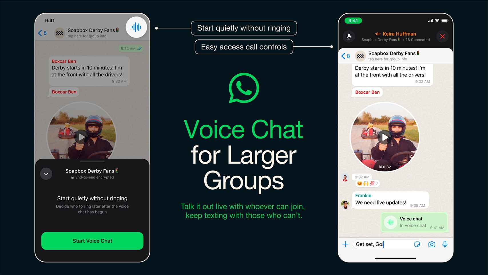 Chats de voz para grupos con numerosos participantes