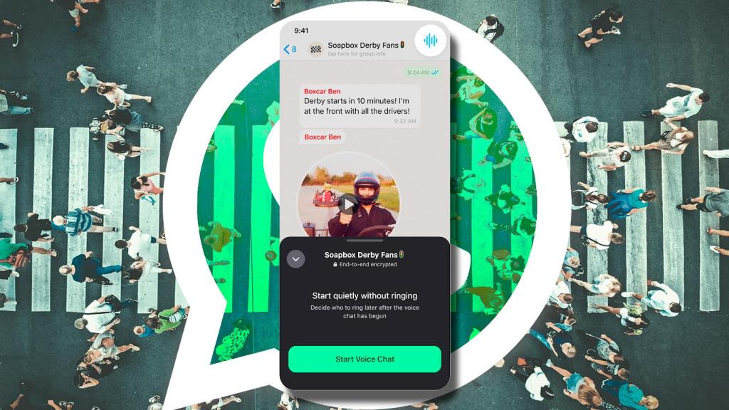 WhatsApp impulsa el uso de los chats de voz en los grupos grandes