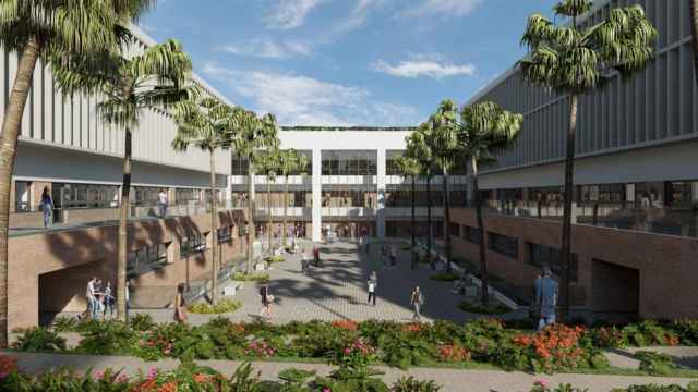 Diseño inicial del futuro campus de la Universidad Europea de Andalucía en Málaga.