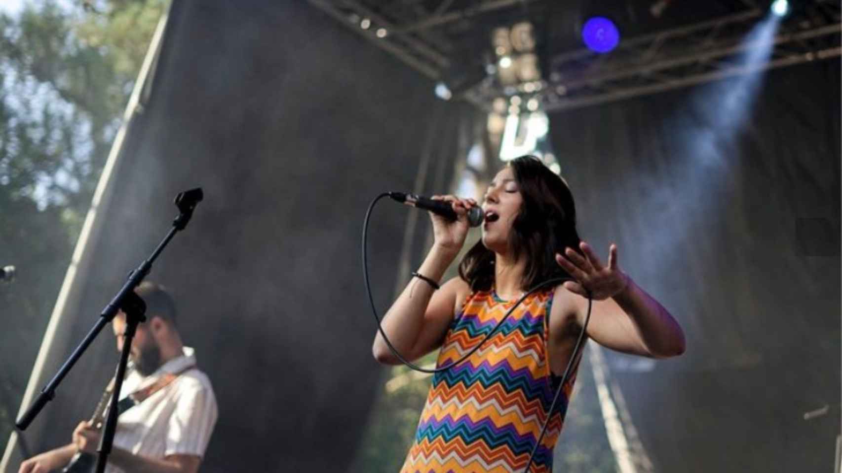 Carla Lourdes durante su actuación en la final Salvaxesons de The Wild Fest 2023.