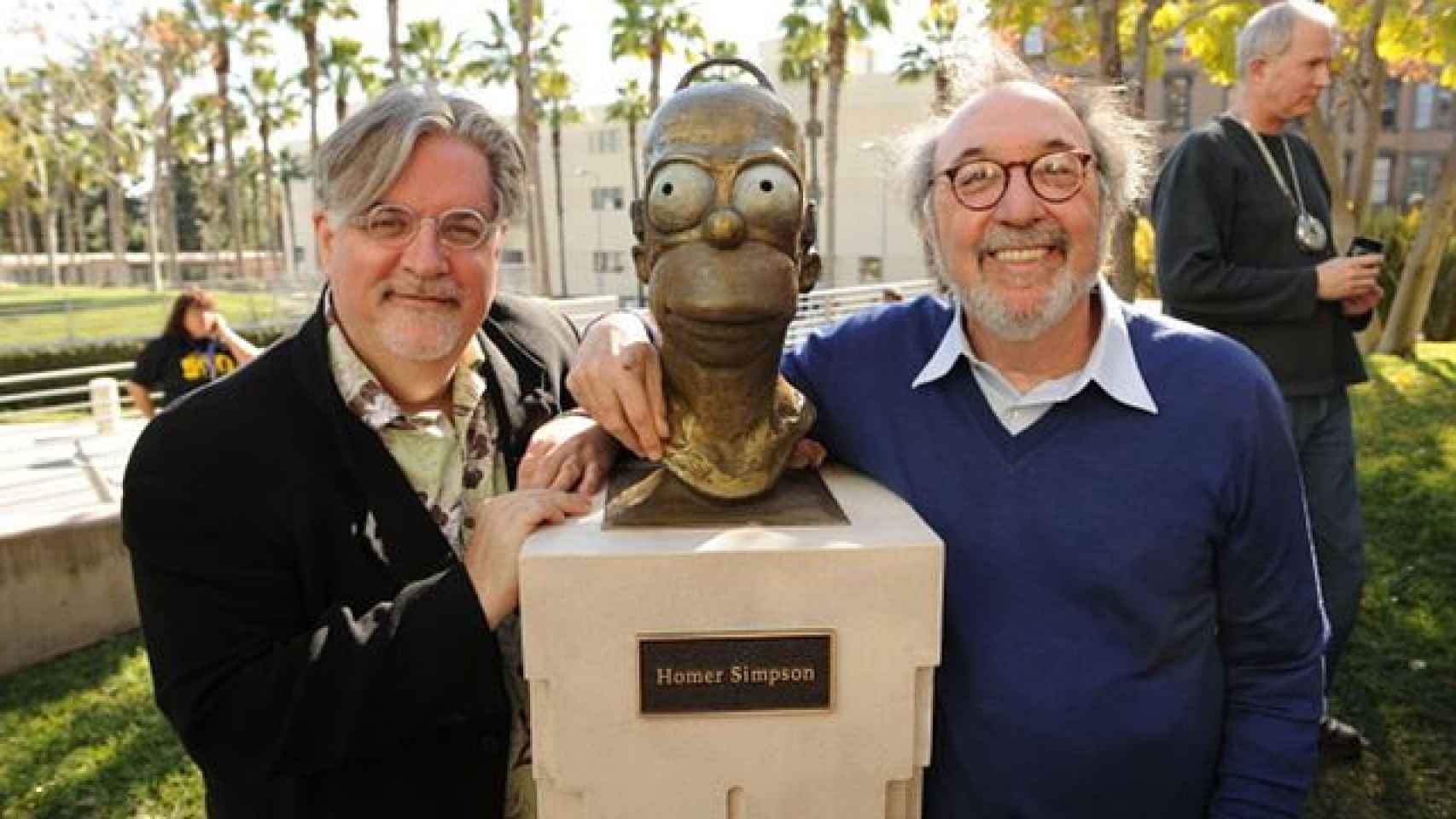 Matt Groening y James L. Brooks, creadores de 'Los Simpson'.