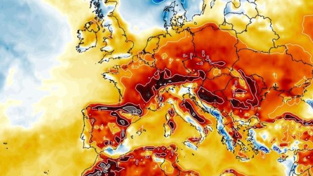 El mapa de la situación meteorológica de estos días.