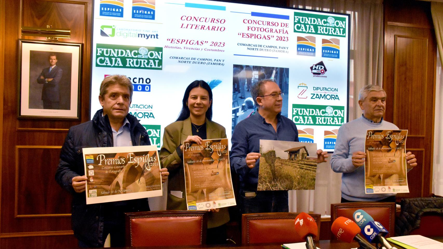 Presentación de los ganadores de la Federación Espigas en Caja Rural de Zamora