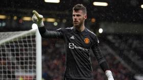 David de Gea, durante un partido del Manchester United la pasada temporada.