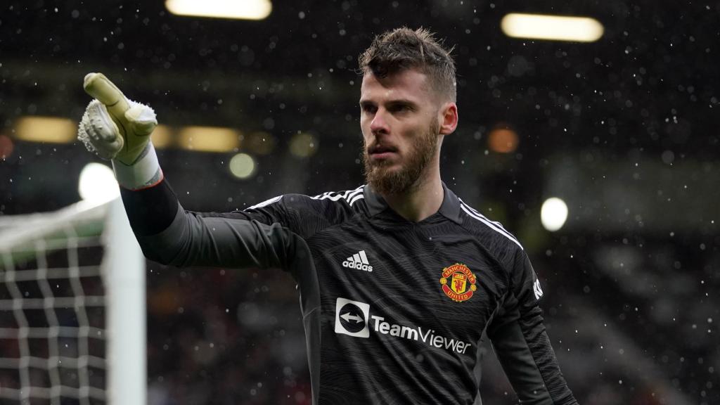 David de Gea, durante un partido del Manchester United la pasada temporada.