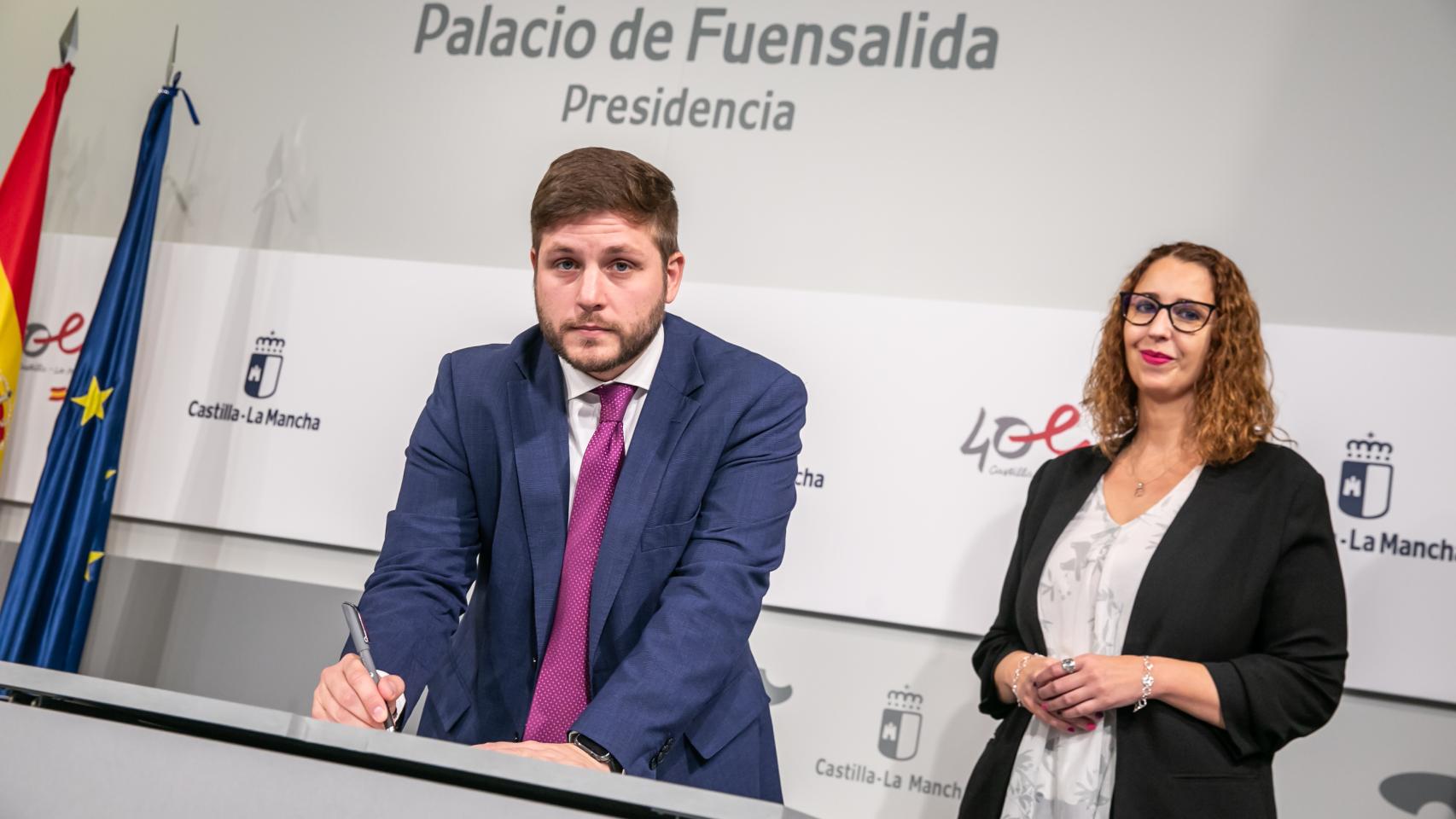 Nacho Hernando y Sara Simón. Foto: JCCM.