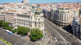 Imagen aérea del centro de Madrid