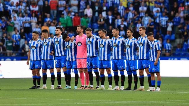 Once del Deportivo que jugó ante el Rayo Majadahonda en la primera jornada de liga