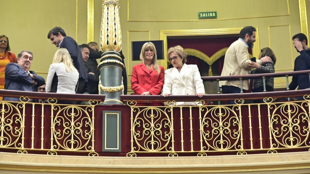 Begoña Gómez y Magdalena Pérez-Castejón en el hemiciclo.