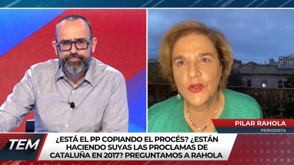 Pilar Rahola en 'Todo es mentira' con Risto Mejide.