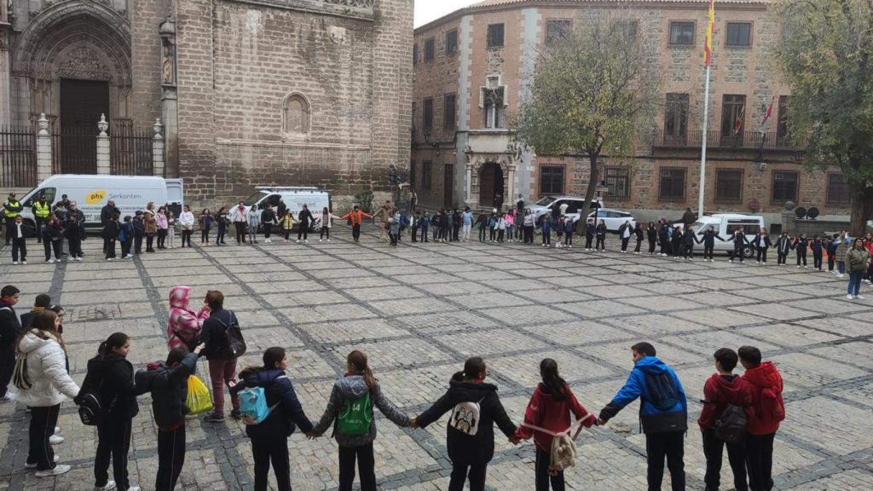 Tres colegios de Toledo participan en una Ruta por el Casco Verde