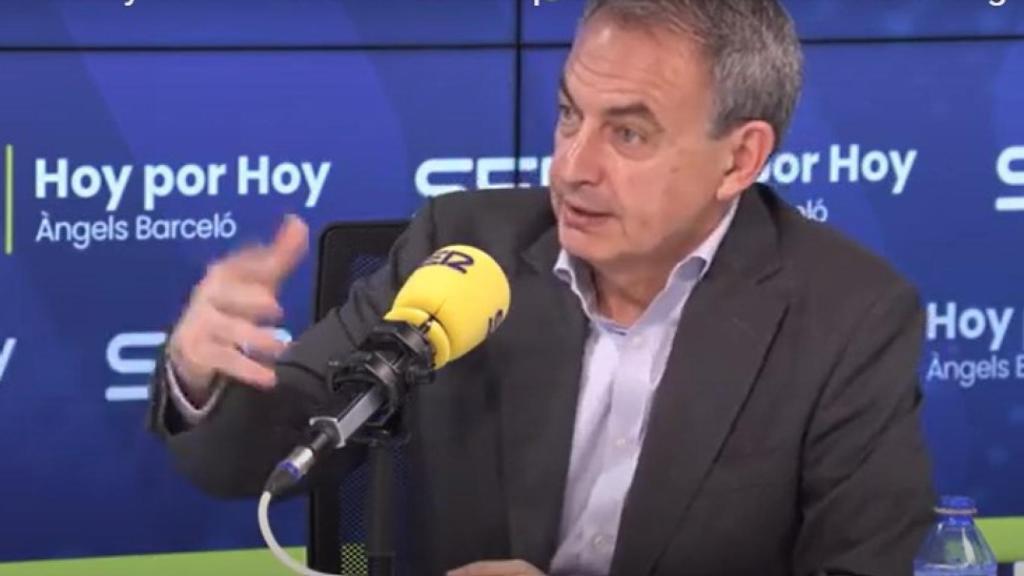 José Luis Rodríguez Zapatero este miércoles en la Ser.