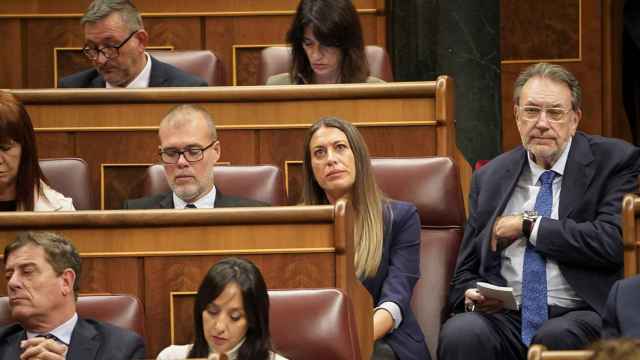 Míriam Nogueras en el Congreso de los Diputados durante la investidura de Pedro Sánchez.