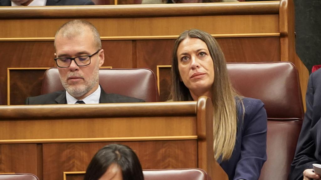 Míriam Nogueras en el Congreso de los Diputados durante la investidura de Pedro Sánchez.