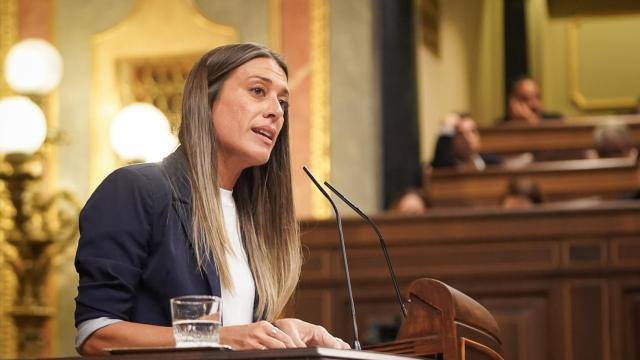 La portavoz de Junts en el Congreso, Míriam Nogueras, este miércoles.