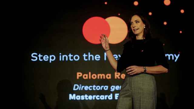 Paloma Real, directora general de Mastercard España, durante el Mastercard Innovation Forum 2023.