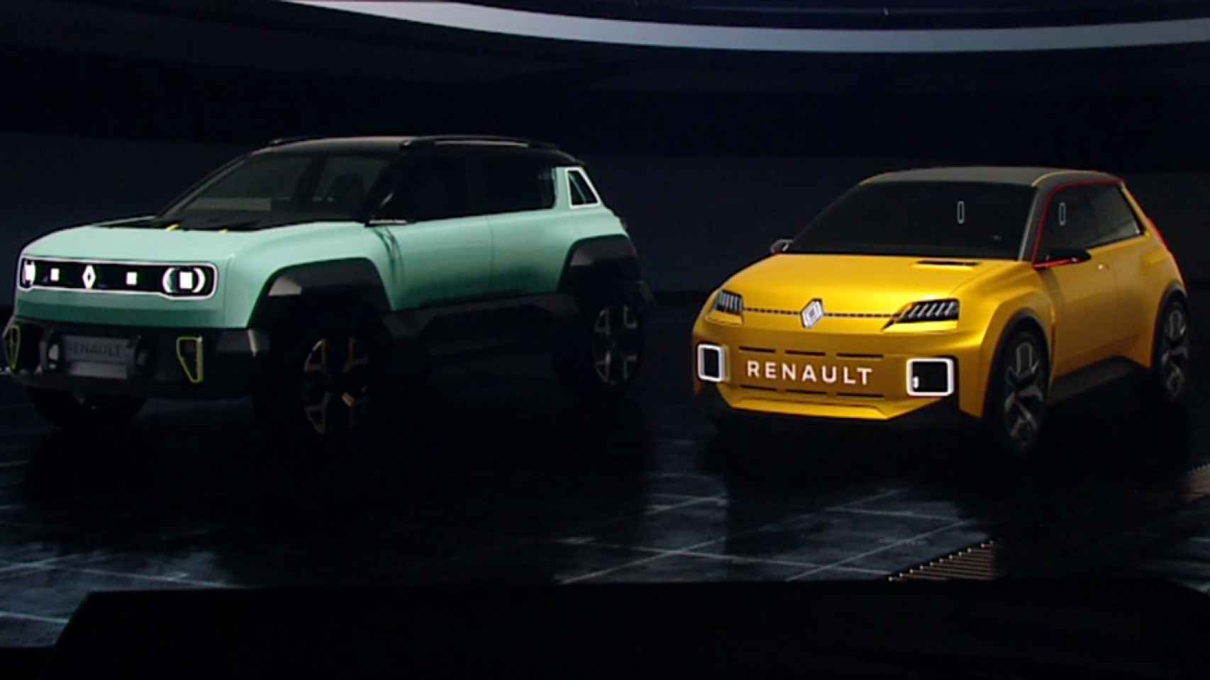 Renault 5 y Renault 4.