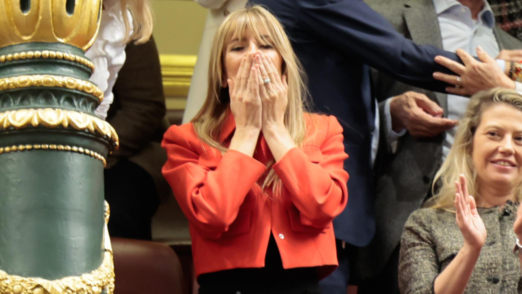 Begoña Gómez, la mujer de Pedro Sánchez, este 16 de noviembre, en el Congreso de los Diputados.