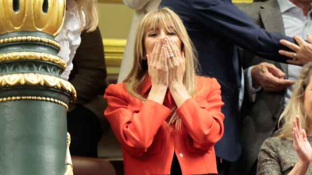 Begoña Gómez, la mujer de Pedro Sánchez, este 16 de noviembre, en el Congreso de los Diputados.