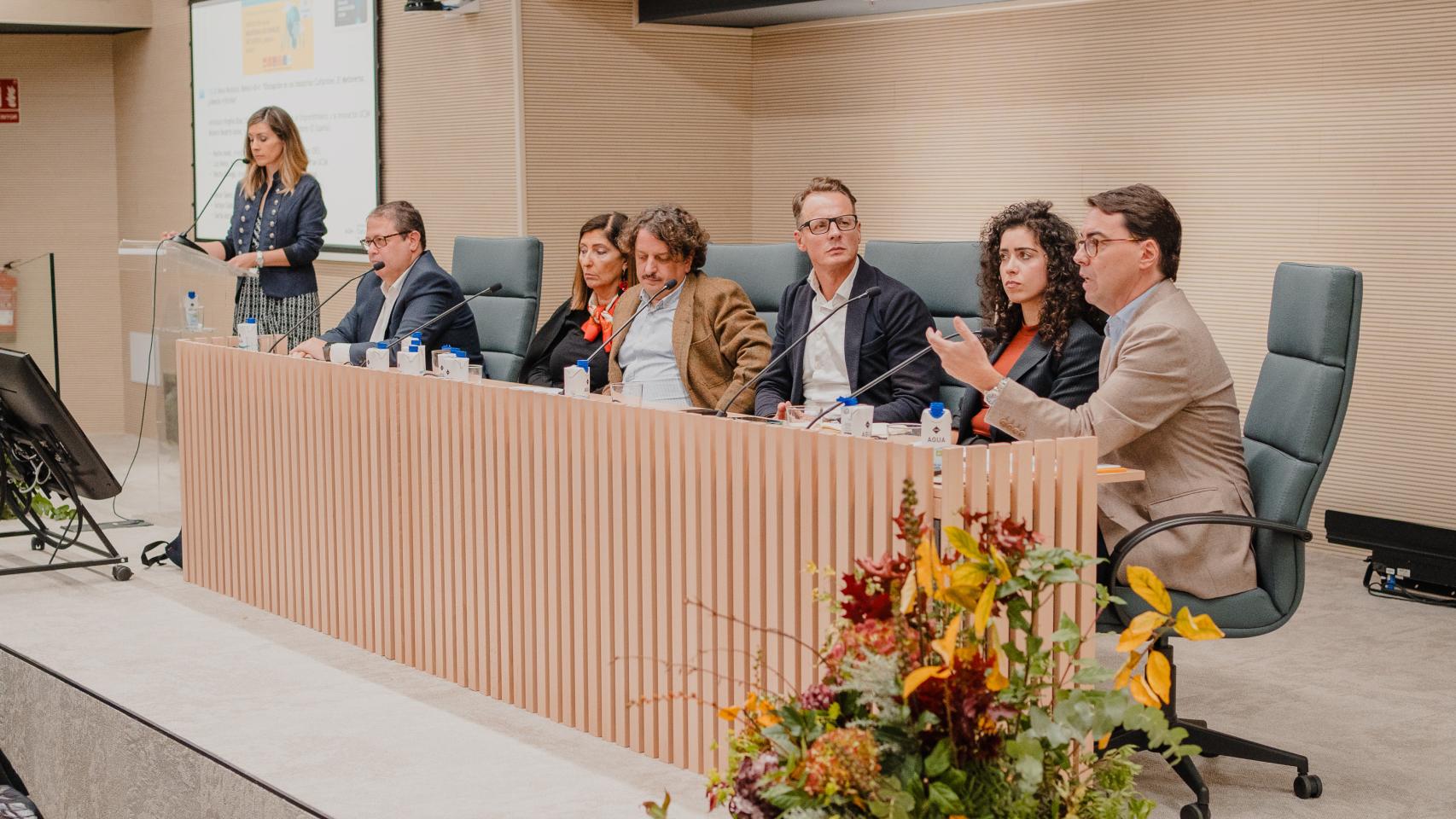 Sacha Azcona, representante de Spain Audiovisual HUB, durante un momento de su intervención en la mesa.