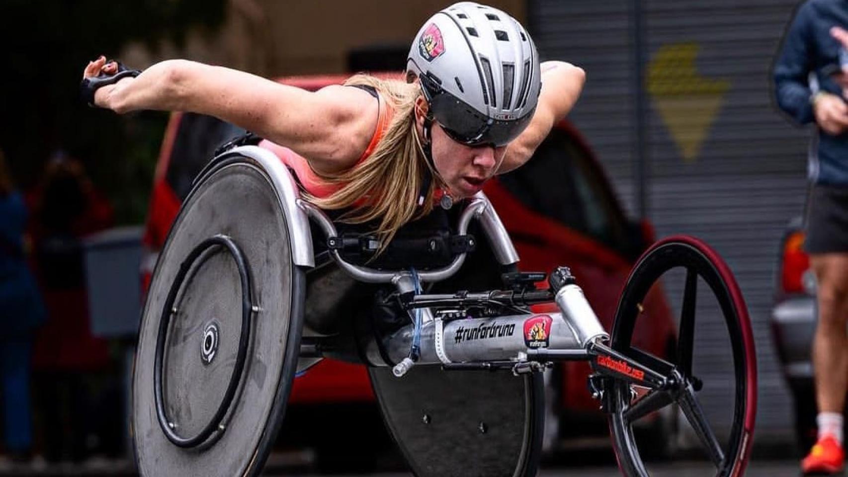 Carmen Giménez durante una competición