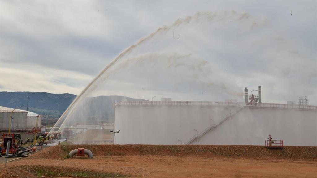 Simulacro en Puertollano. Foto: Eusebio García / Europa Press.