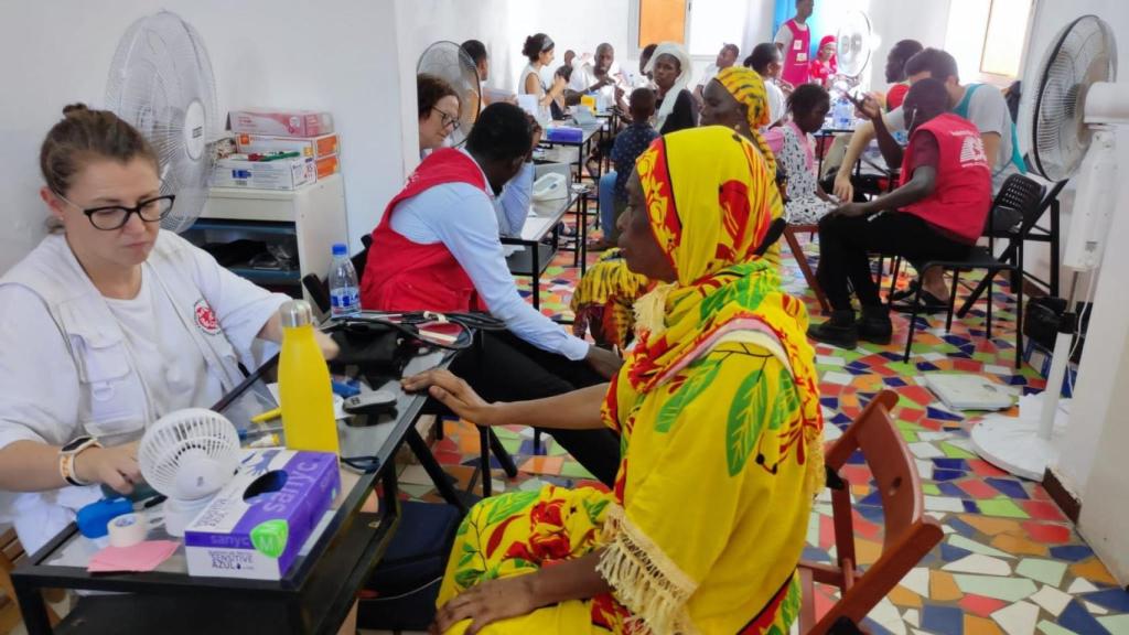 Sanitarios gallegos en Senegal.