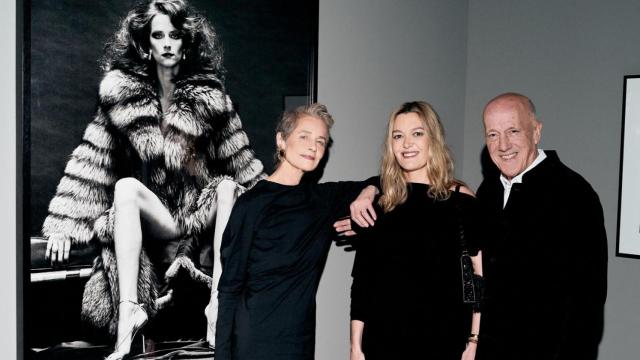 Charlotte Rampling & Marta Ortega Pérez & Philippe Garner