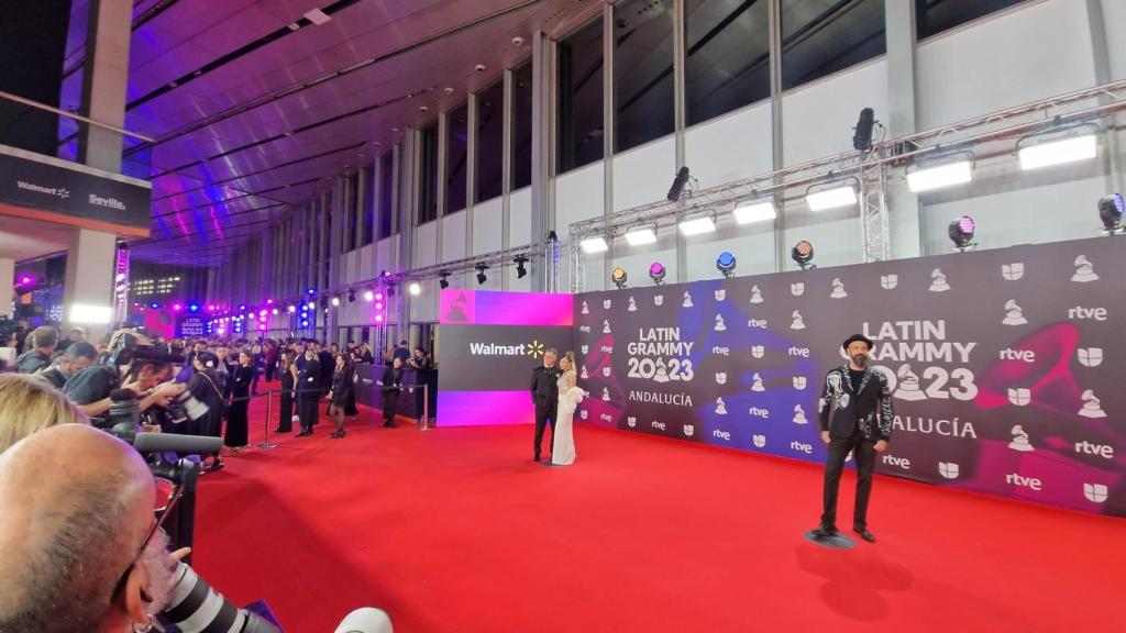 Alfombra roja en los Grammy Latino de Sevilla.