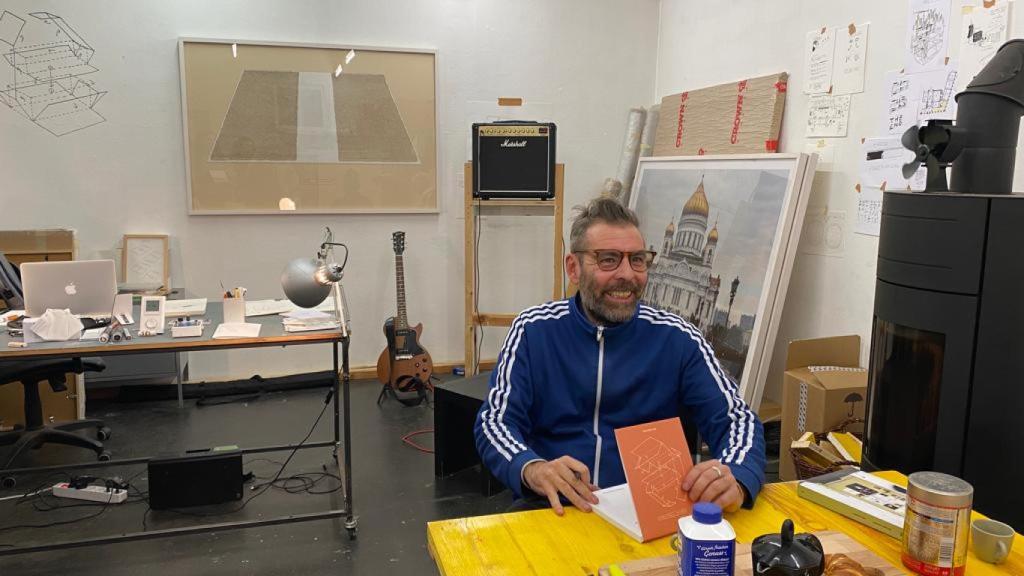 Aldo Giannotti en su estudio de Vienna / Foto: M. C.