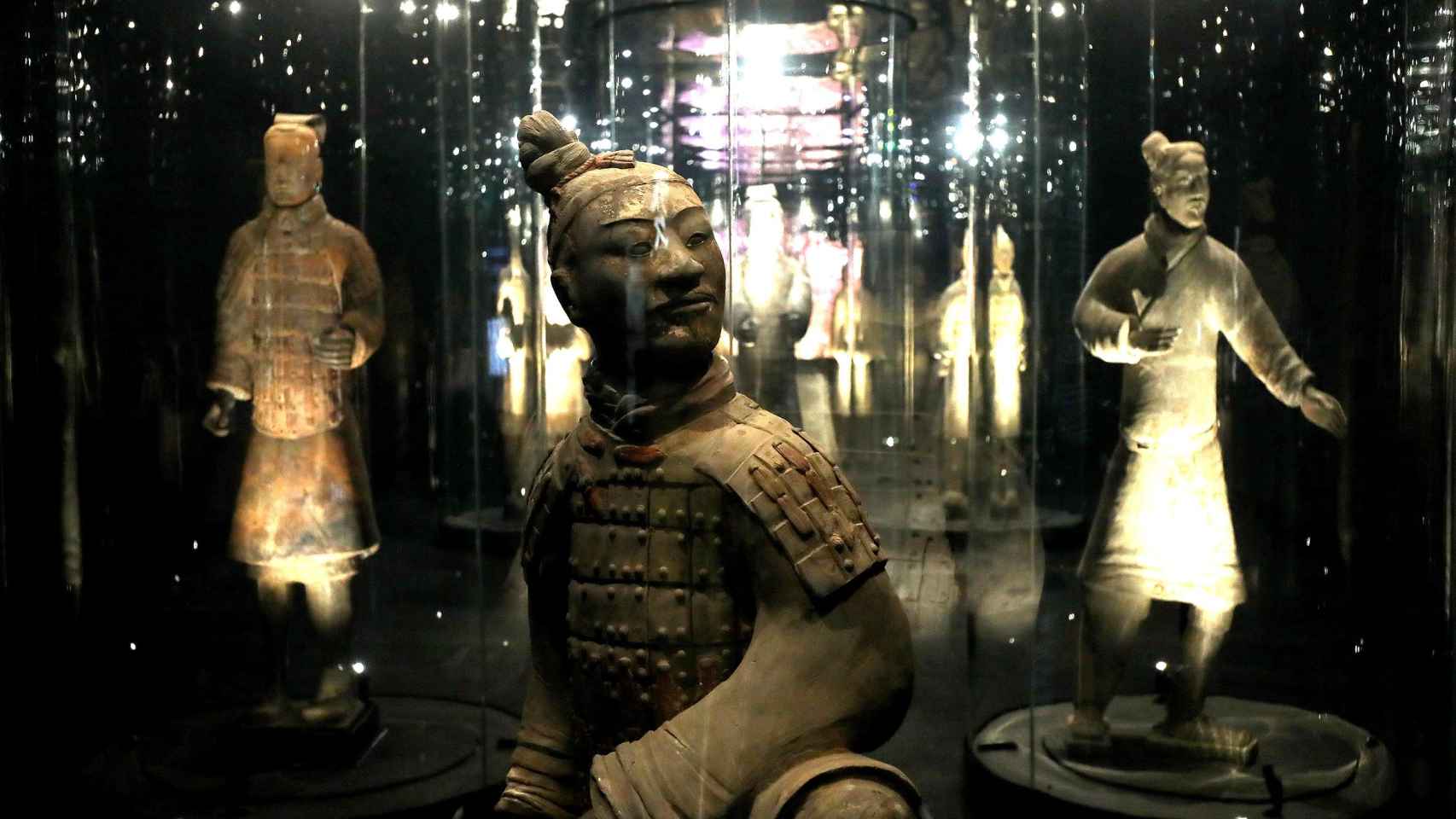 Algunas de las esculturas de ‘Los Guerreros de Xi’an’.