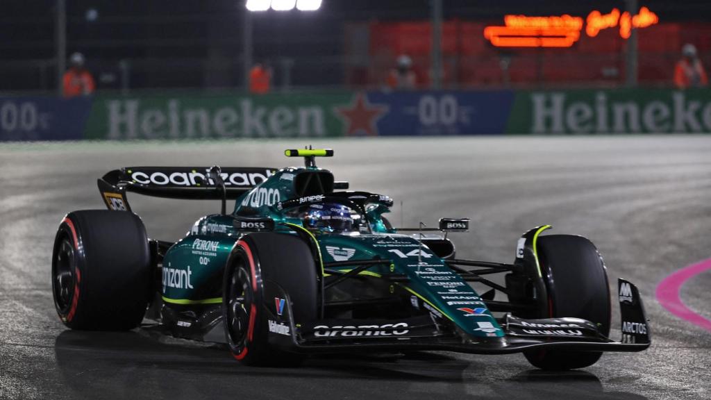 Fernando Alonso, en el Gran Premio de Las Vegas.