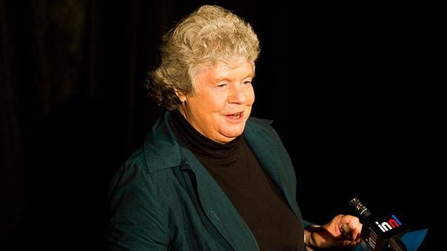 La escritora  A. S. Byatt.