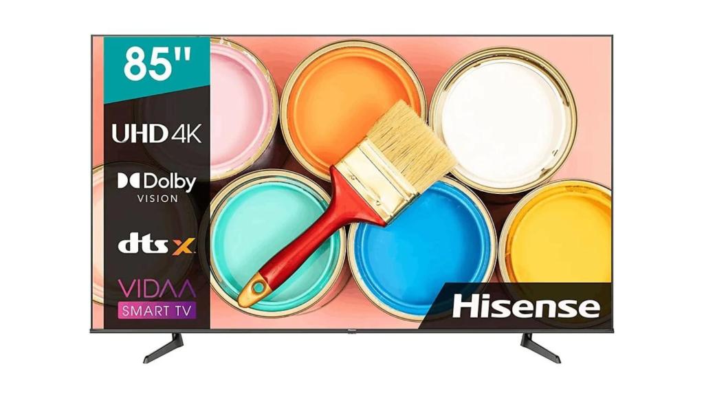 El televisor Hisense 85A6BG.