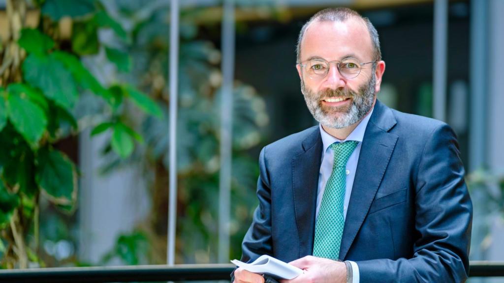 Manfred Weber, president of European People's Party (EPP), at the Strasbourg headquarters of the European Parliament.