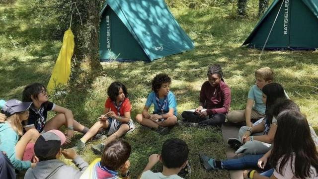 ‘Scouts’ durante una actividad en Santiago.