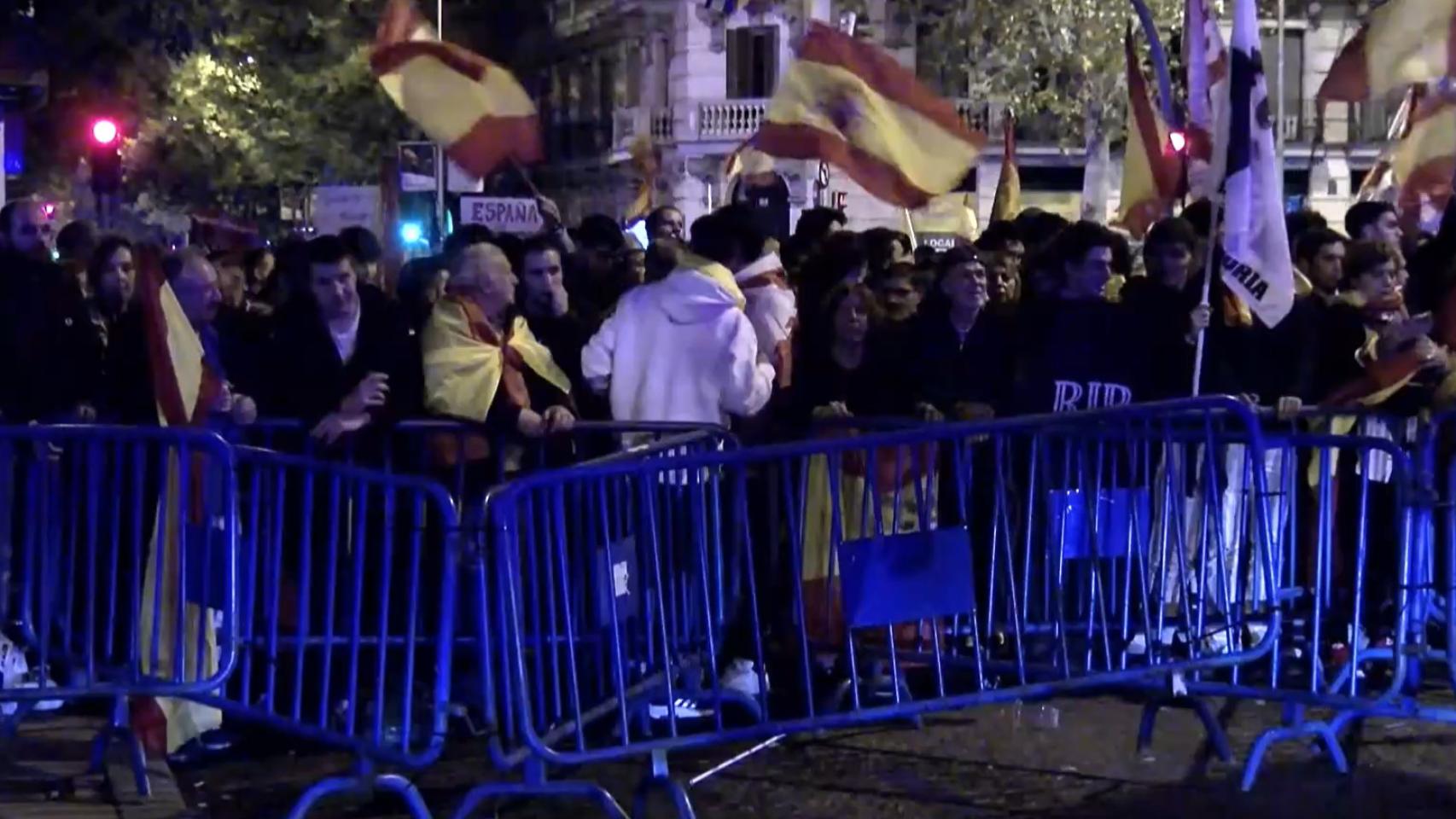 Protestas en la calle Ferraz.