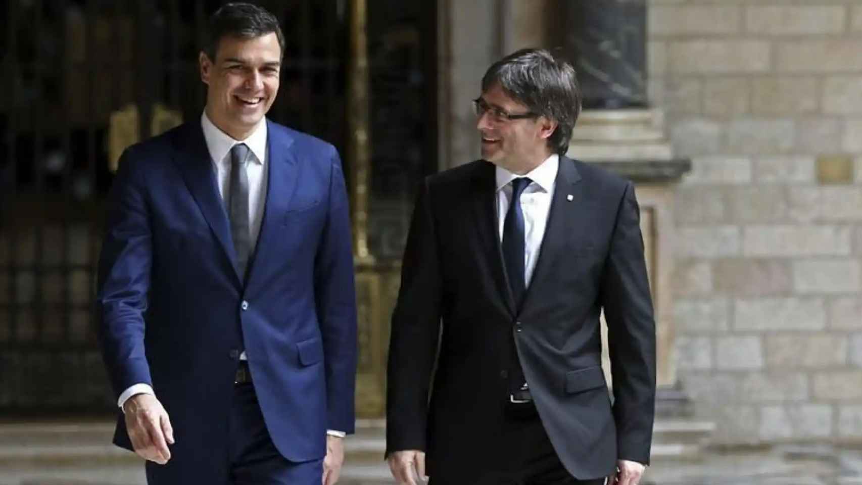 Pedro Sánchez y Carles Puigdemont, en una imagen de archivo. Efe
