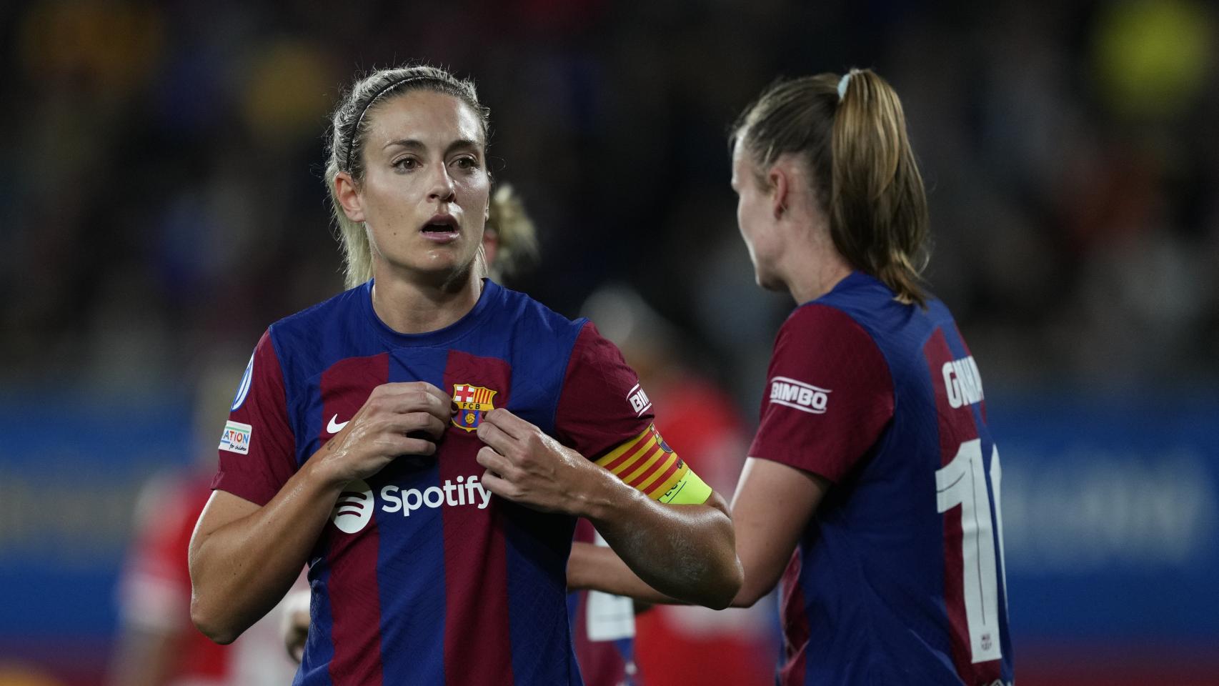 Alexia Putellas, durante un partido con el FC Barcelona.