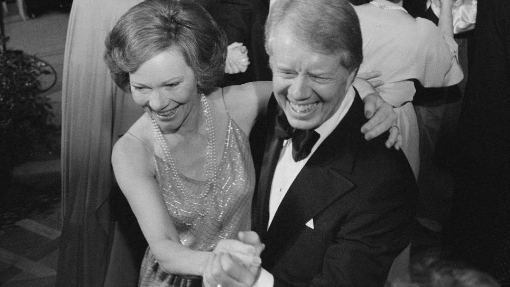 Jimmy y Rosalynn Carter bailando en 1978