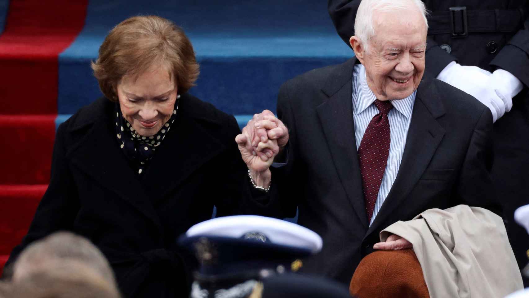 Rosalynn y Jimmy Carter, en la inauguración de la presidencia de Donald Trump
